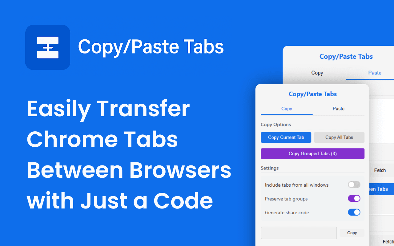 Copy Tabs extension